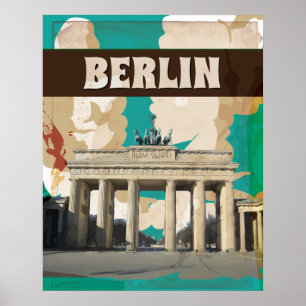 Affiche de Vintage voyage de Berlin