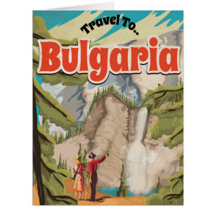Affiche de Vintage voyage de la Bulgarie