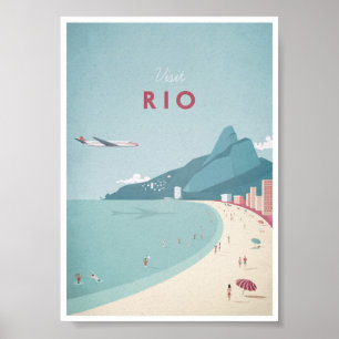 Affiche de Vintage voyage de Rio