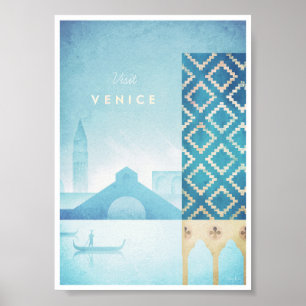 Affiche de Vintage voyage de Venise