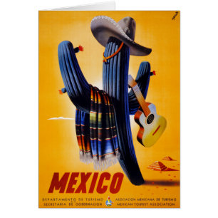 Affiche de Vintage voyage du Mexique reconstituée