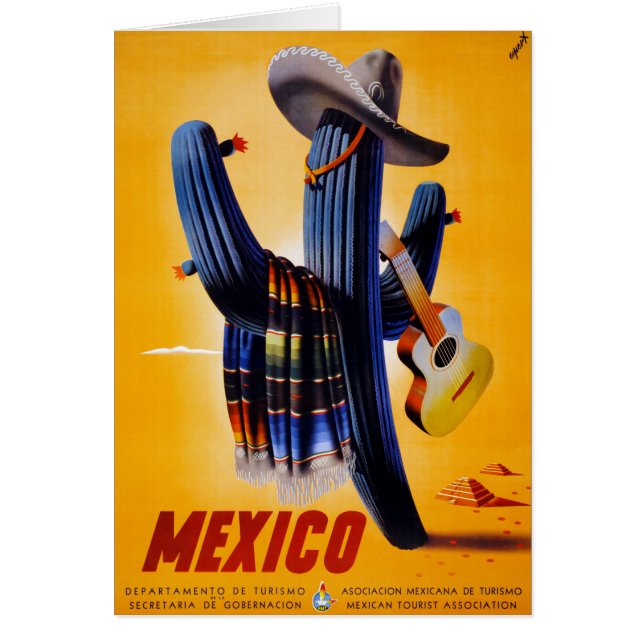 Affiche de Vintage voyage du Mexique reconstituée (Devant)