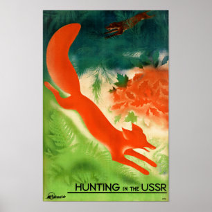 Affiche de Vintage voyage reconstituée par chasse