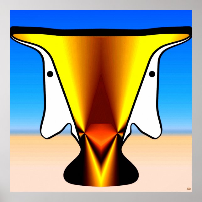 Affiche de visions de désert (Devant)