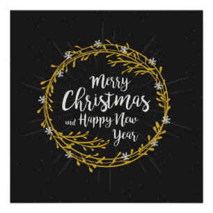 Affiche de voeux de Noël