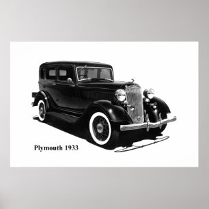 Affiche de voiture classique