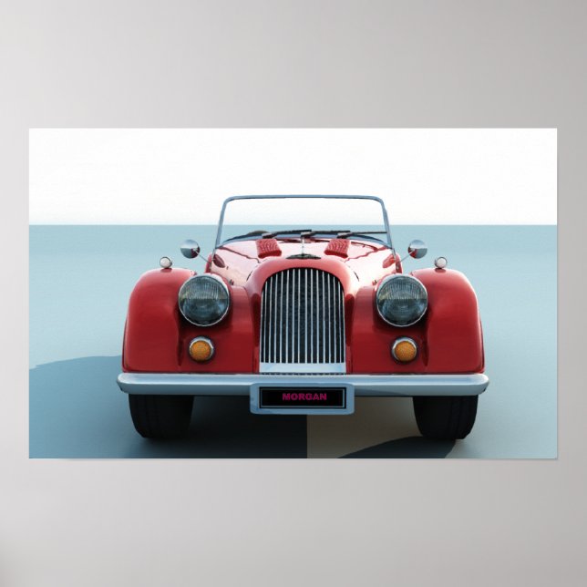 Affiche de voiture Morgan (Devant)