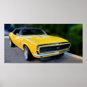 AFFICHE DE VOITURE SS 350 '67