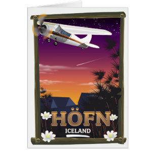 Affiche de vol Höfn Islande