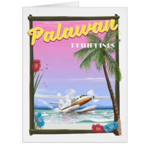 Affiche de vol pour Palawan Philippines