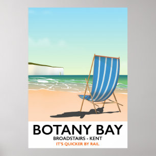 Affiche de voyage à Botany Bay, Broadstairs Kent