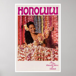Affiche de voyage à Hawaii Art Honolulu Impression