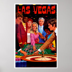 Affiche de voyage à Las Vegas