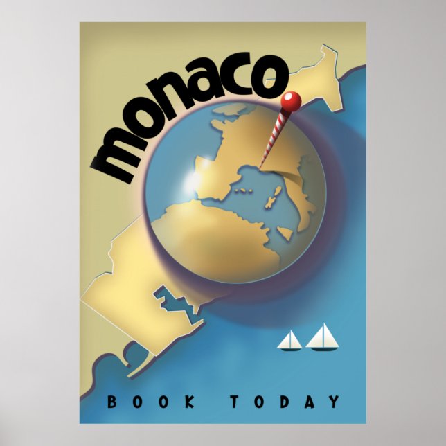Affiche de voyage à Monaco  (Devant)