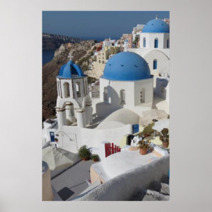 Affiche de voyage à Mykonos Grèce