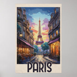 Affiche de voyage à Paris
