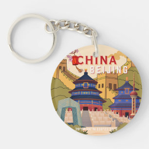 Affiche de voyage à Pékin en Chine Art mural de