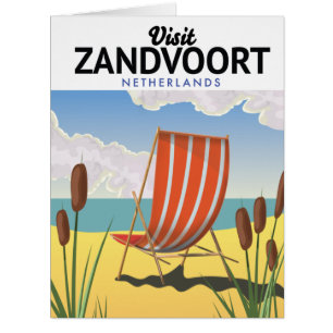 Affiche de voyage à Zandvoort aux Pays-Bas