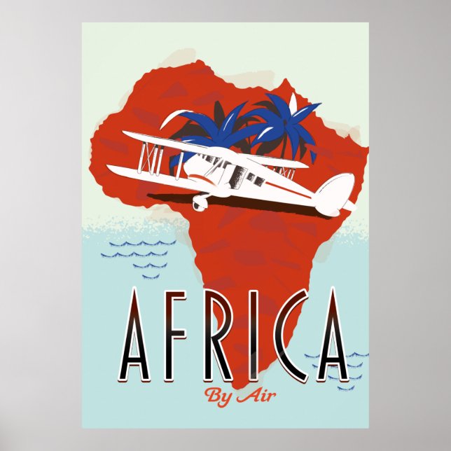 Affiche de voyage Africa By Air (Devant)