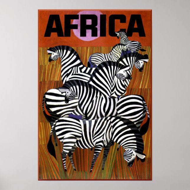 Affiche de voyage africaine (Devant)