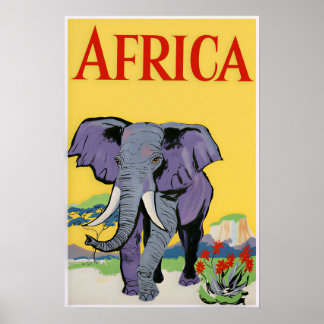 Affiche de voyage Afrique