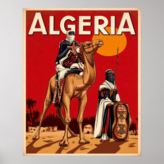 Affiche de voyage Algérie 