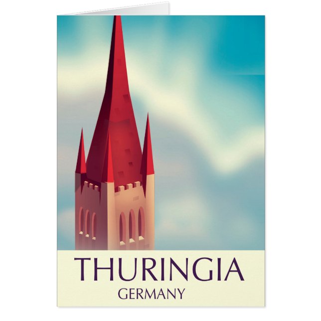 Affiche de voyage Allemagne Thuringe (Devant)