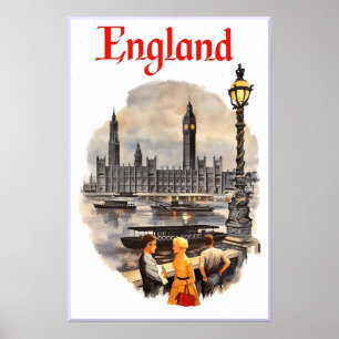 Affiche de voyage Angleterre