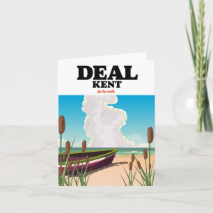 Affiche de voyage au bord de la mer à Deal Kent