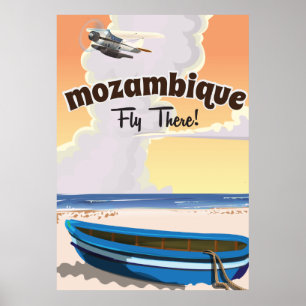 Affiche de voyage au Mozambique