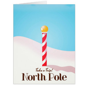 Affiche de voyage au Pôle Nord