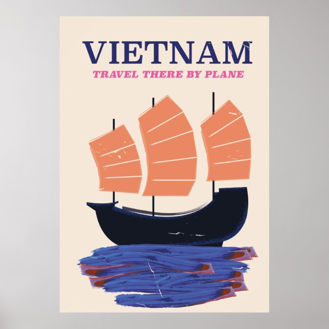 Affiche de voyage au Vietnam (Devant)