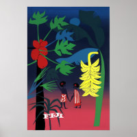 Affiche de voyage aux Fidji