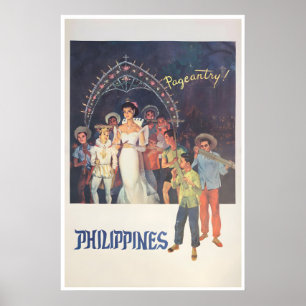Affiche de voyage aux Philippines Art philippin Im