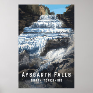 Affiche de voyage Aysgarth Falls North Yorkshire