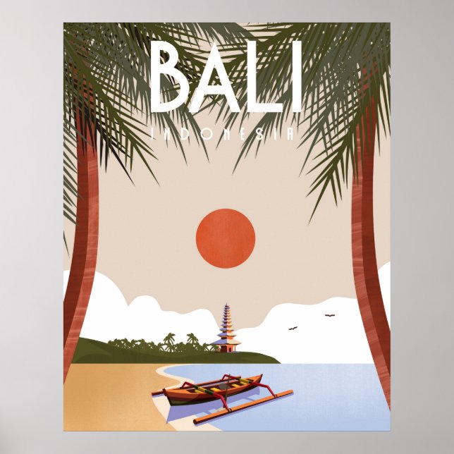 Affiche de voyage Bali (Devant)