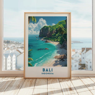Affiche de voyage Bali Indonésie décoration murale