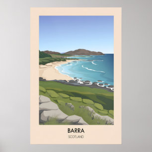 Affiche de voyage Barra Écosse