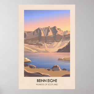 Affiche de voyage Beinn Eighe Munros d'Écosse