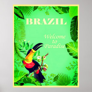 Affiche de voyage Brésil