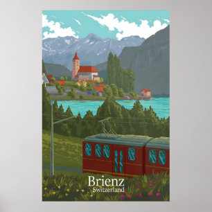Affiche de voyage Brienz Suisse