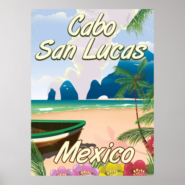 Affiche de voyage Cabo San Lucas Mexique (Devant)