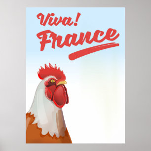 Affiche de voyage Coq de France