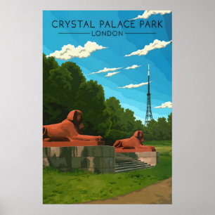 Affiche de voyage Crystal Palace Park Londres