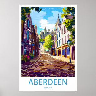 Affiche de voyage d'Aberdeen Parc national de ski
