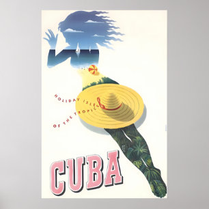 Affiche de voyage d'art cubain Cuba Print