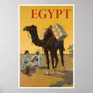 Affiche de voyage d'art égyptien Mur Nature Impres