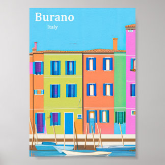 Affiche de voyage de Burano