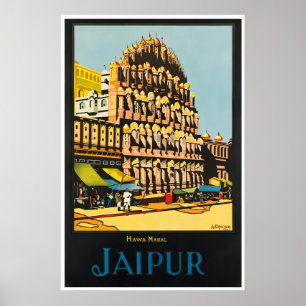 Affiche de voyage de Jaipur Inde Art Impression Ha