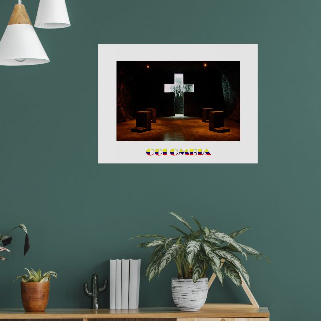 Affiche de voyage de la cathédrale de sel (Salon 1)